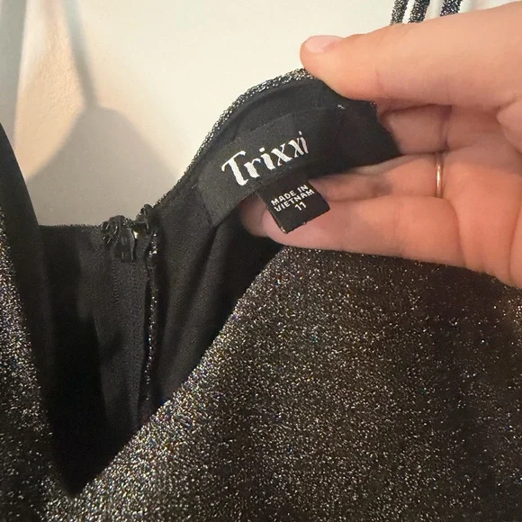 Trixxi Black and Silver Maxi Dress - Picture 7 of 7